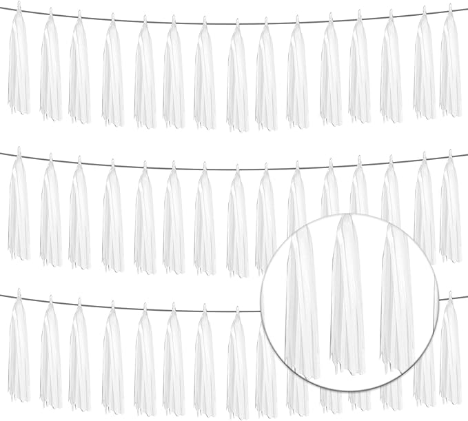 3P Metallic Fringe Banner Garland Foil Tinsel Streamer Wall Hanging Curtain by Xuuf