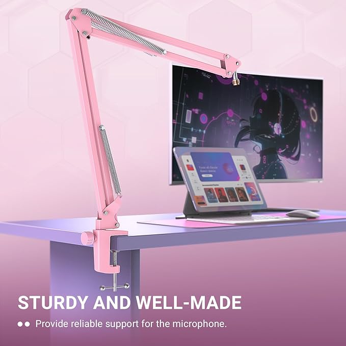 FIFINE Boom Arm Mic Stand, Microphone Arm - Image 2
