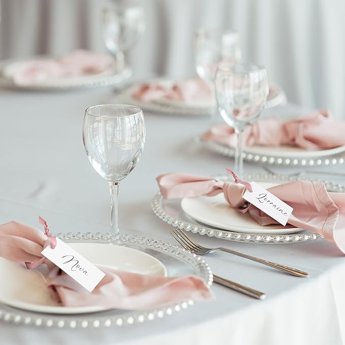 50 Pcs Name Place Cards for Table Setting Blank Wedding Place Cards - Image 6