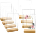 8 Pack 5 x 7 Inch Blank Clear Acrylic Table Displays by Newbested