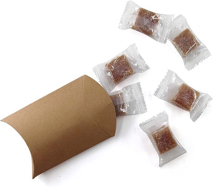 Kraft Paper Pillow Candy Box, Foldable Gift Box - Image 3