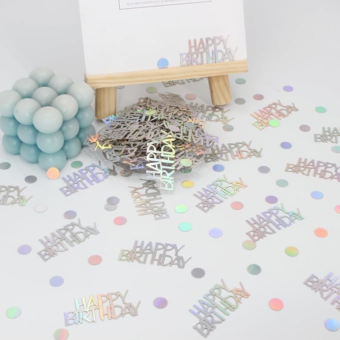 Birthday Confetti, Glitter Happy Birthday Table Decorations - Image 5