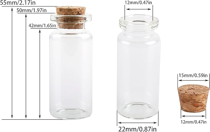 MaxMau 10ml Small Glass Bottles - Image 3