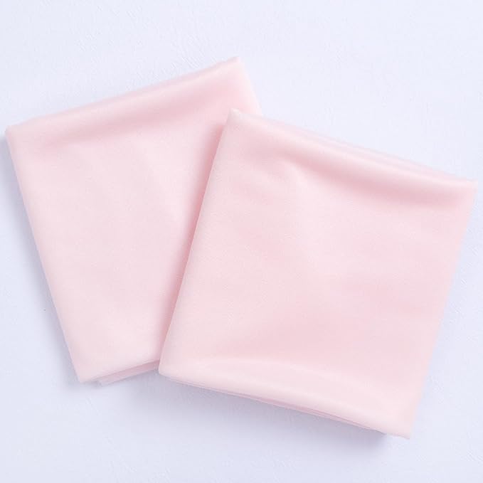 Socomi Blush Pink Wedding Arch Draping Fabric 29" x 20Ft 2 Panels Sheer Outdoor - Image 2