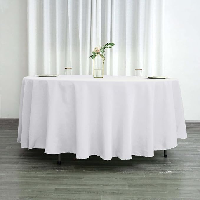 Efavormart Round Tablecloth, 108 Inch Stain & Wrinkle Resistant Washable Table - Image 3