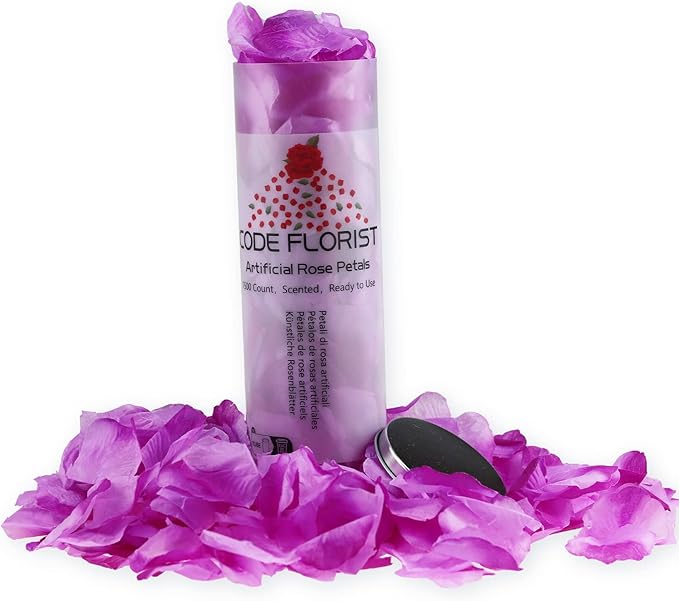 CODE FLORIST 1100 PCS Light Purple Silk Rose Petals - Image 3