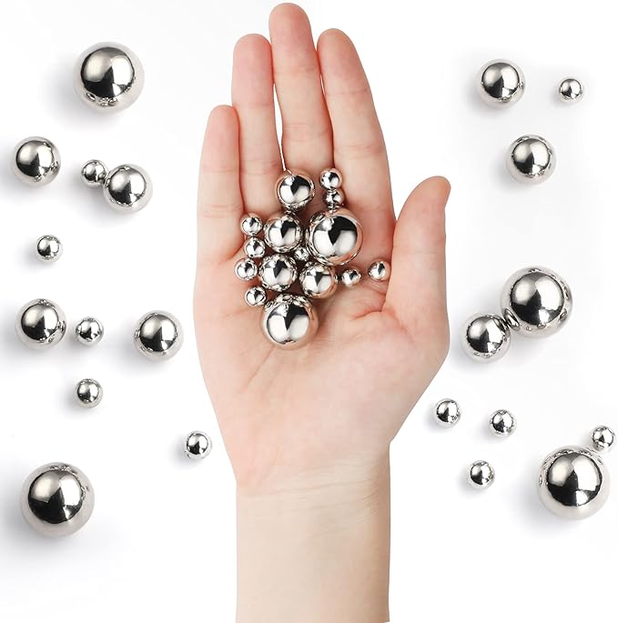 150 Pieces Vase Filler Faux Pearls Vase Makeup Beads No Hole Gloss Bead Mixed - Image 3