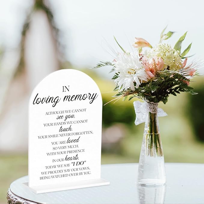 In Loving Memory Wedding Sign, In Memory Wedding Sign - Image 4