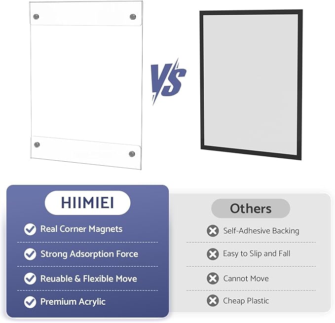HIIMIEI Magnetic Acrylic Sign Holder 8.5 x 11 - Image 4