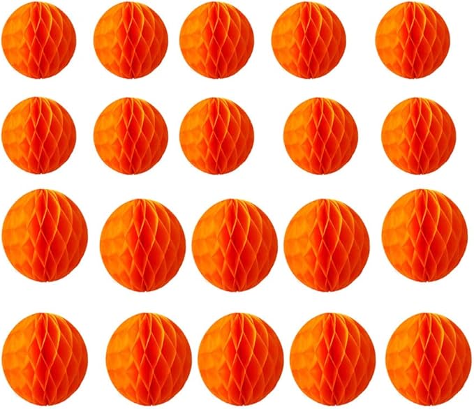 20pcs Honeycomb Flower Balls Party Honeycomb Balls Decoration Paper Flower by ZGjoy