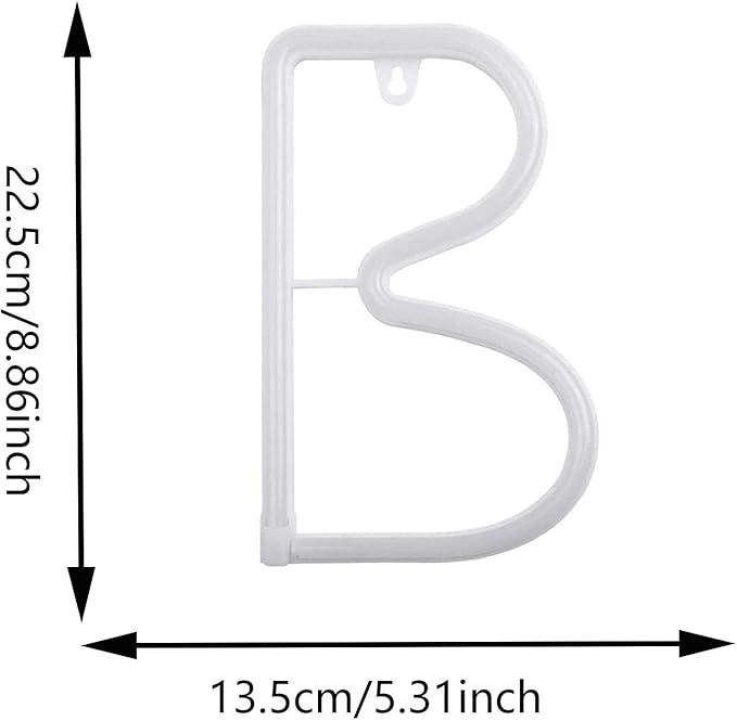 ENUOLI LED Blue Neon Letter Signs Night Light Battery or USB Operated LED - Image 3