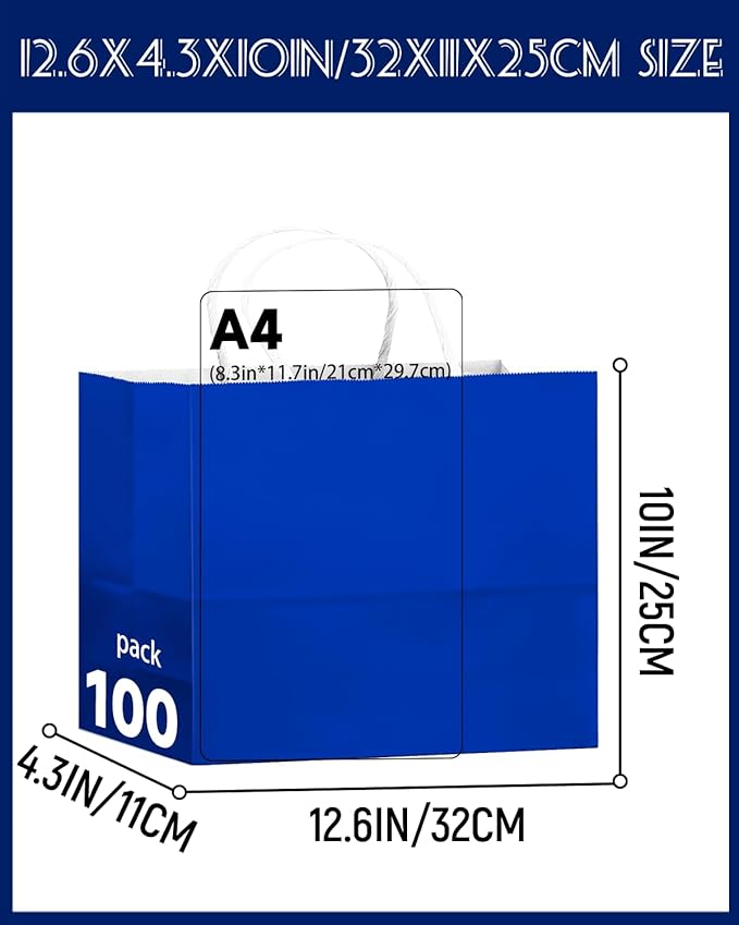 qiqee 100PCS Large Gift Bag - Image 5