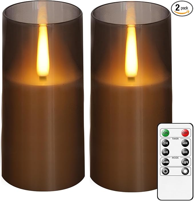 Flameless LED Candles, Upgraded Realistic Flickering Pillar Battery Operated by FlamelessLEDCandles