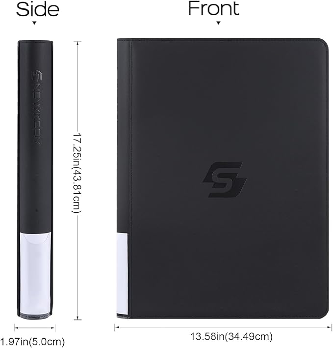 Snekdy premium 1024-pocket trading card binder, 16-pocket cards album, - Image 3