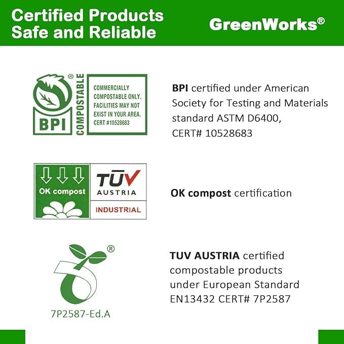 GreenWorks 6" Compostable CPLA Cutlery Kits, BPI Certified 200 Sets - Image 2