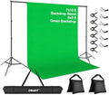 EMART Photo Video Studio 7 x 10ft Green Screen Backdrop Stand Kit, Photography by EMART