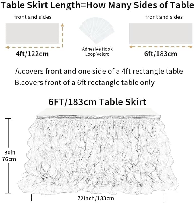 Luxury Organza Mesh Table Skirt Draping Floating Romance - Image 5