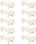BRILLMAX 10 Pack Ivory Tablecloths by BRILLMAX