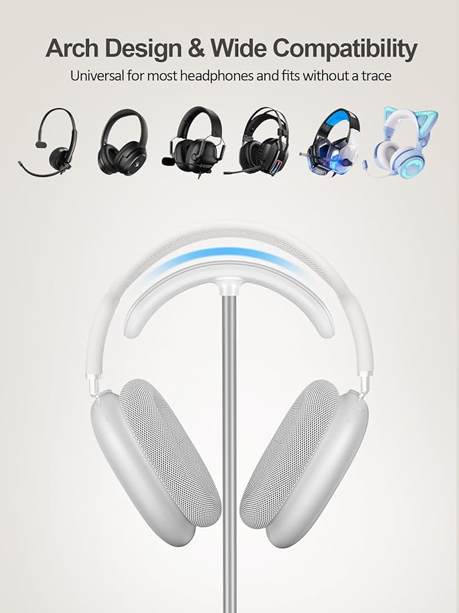 TopMade 5 in 1 Headphone Stand for Desk - Image 4