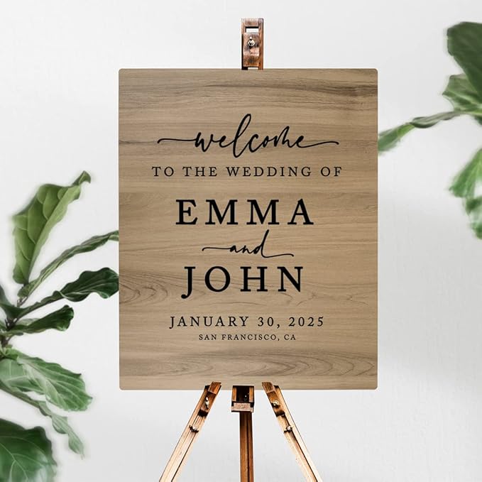 Andaz Press Large Wooden Welcome Sign - Image 2