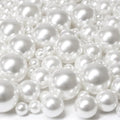 300Pcs Vase Filler White No Hole Faux Pearl Beads by ORIKASO