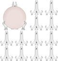 12 Pack 7 Inch Clear Plastic Easels or Stand/Plate Holders to Display Pictures by LonlyEagle
