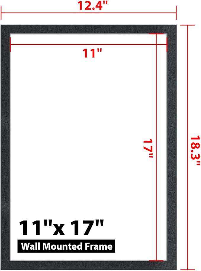 11"x 17" Self Adhesive Sign Holder, Double Sided Window Display Frame - Image 6