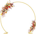 Asee'm 8.5FT Gold Wedding Arch Round Backdrop Stand Large Circle Metal Floral by Aseem