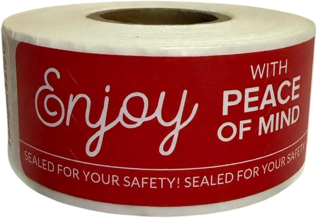 Angel's Peel Lounge Tamper Proof Stickers Roll — Tamper Evident Stickers by AngelsPeelLounge