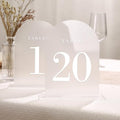 UNIQOOO Frosted Arch Wedding Table Numbers by UNIQOOO