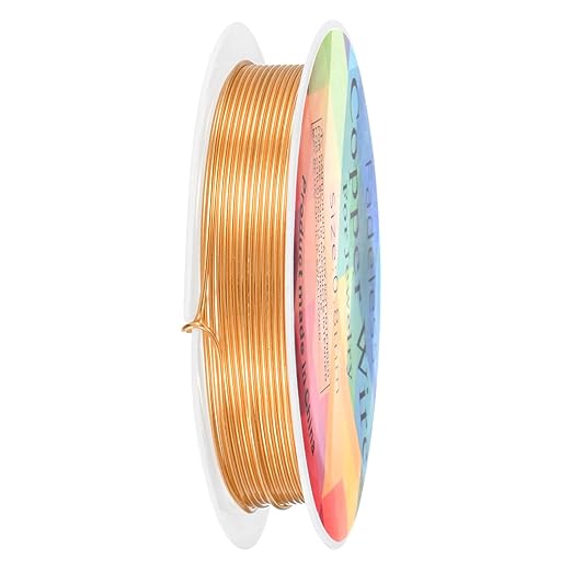 0.8 mm/20 Gauge Copper Wire for Jewelry Making, 7.5FT Copper Beading Craft Wire by MMETERXITY