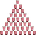 Pink Mercury Glass Tea Light Holders Set of 36 by BTGLLAS