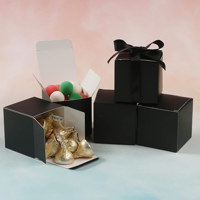 COTOPHER 60pcs Small Gift Boxes, Favor Boxes 2x2x2 inches Paper Gift Boxes - Image 2