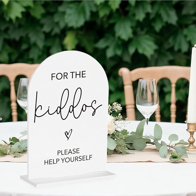 For The Kiddos Wedding Sign Please Help Yourself Sign - Image 4