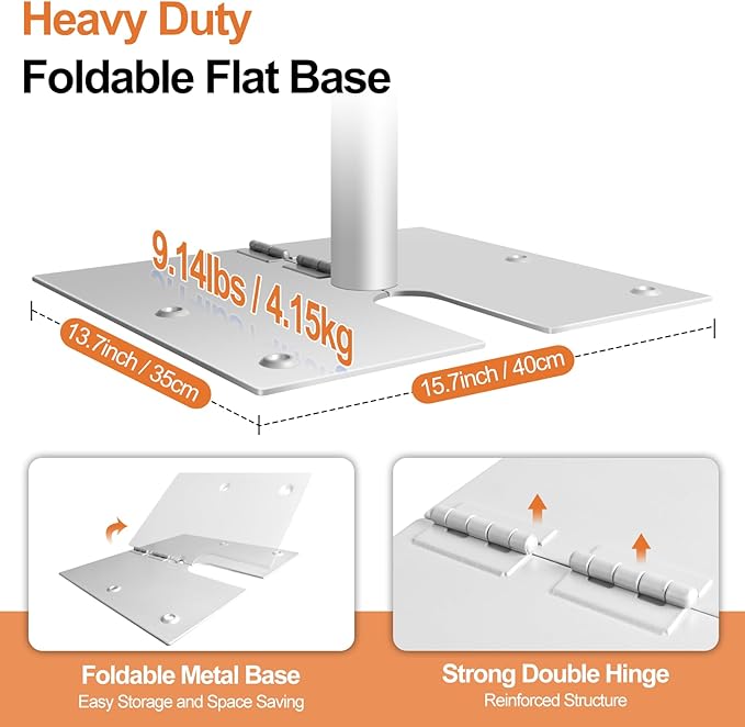FUDESY Pipe and Drape Backdrop Stand Kit, 8.6x10ft Heavy Duty Backdrop Stand - Image 4