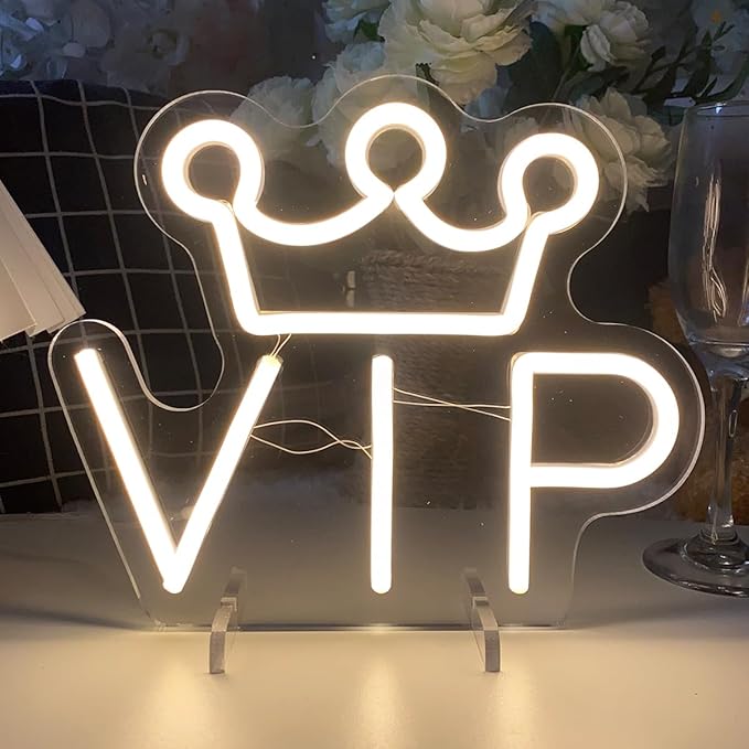 VIP Table Number Neon Sign Desk Lamp Night Light Wedding Letter LED Neon Sign by ZPLNOSIN
