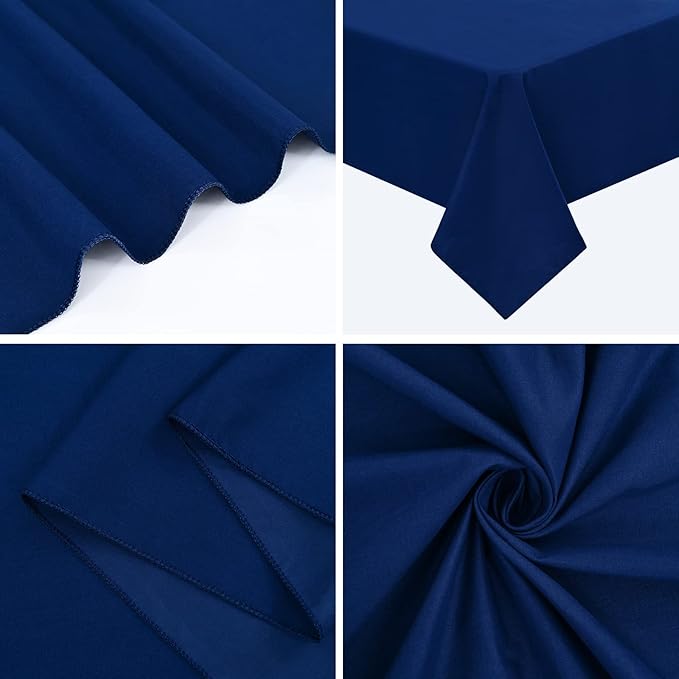 6 Pack Navy Blue Tablecloths for 6ft Rectangle Tables 60 x 102 Inch - Image 7