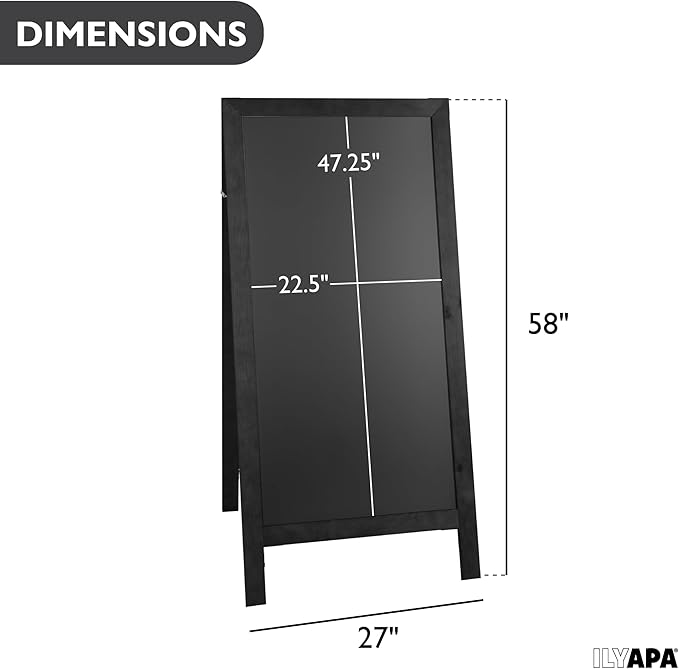 Ilyapa A-Frame Chalkboard Sidewalk Sign - Image 2