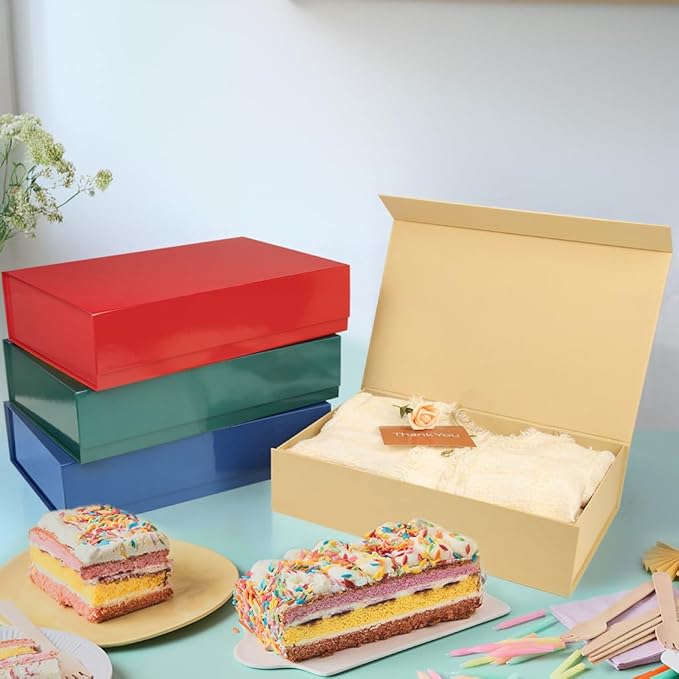 PACKHOME 6 Extra Large Gift Boxes 17.5x11.3x4.3 Inches, Sturdy Shirt Boxes - Image 5