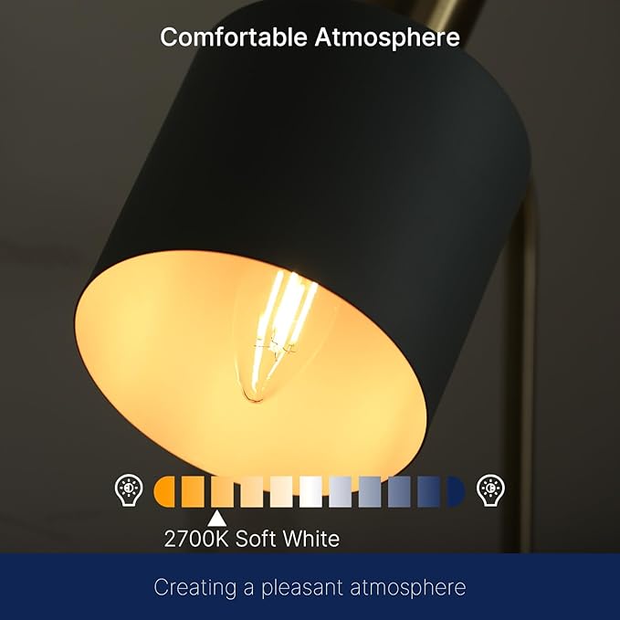 FLSNT 60W Equivalent LED Chandelier Light Bulbs, E12 Base, 2700K Soft White - Image 6