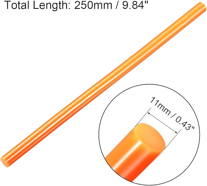uxcell 20pcs Hot Glue Sticks for Glue Gun 7/16-inch x 10-inch Mini Hot Melt - Image 2