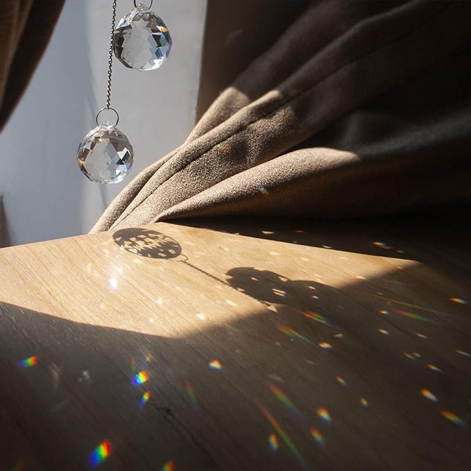 Hanging Clear Crystal Suncatcher Ornaments - Image 3