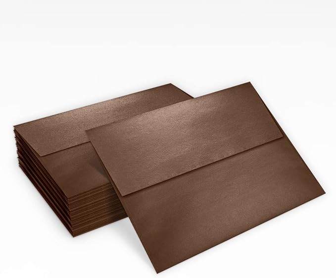 LUXPaper A7 Invitation Envelopes | Peel & Press | 5 1/4" x 7 1/4" | Bronze - Image 5