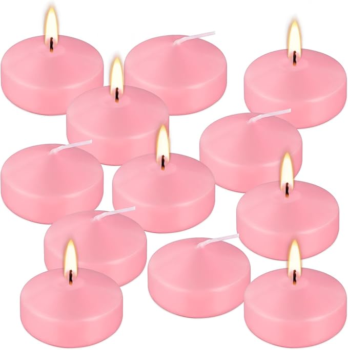 12 pcs 2-inch Floating Candles, smokeless and unscented, Burns continuously - Image 2