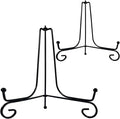 2PCS Premium Black Iron Plate Stands by HENABLE