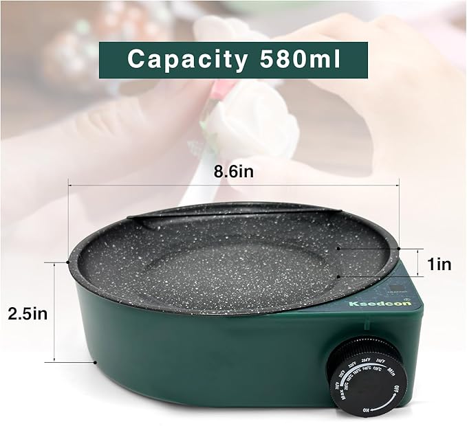 Floral Glue Pot Skillet for Crafts, Temperature Control Gage 212°F-392°F - Image 3