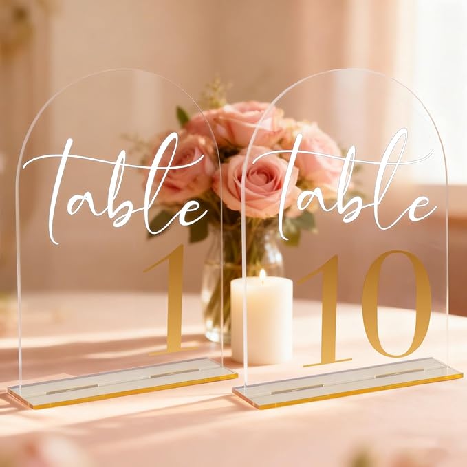 Arch Wedding Table Numbers 1-10 by welcometodrtenvd