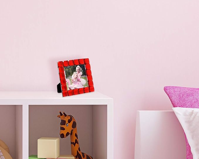 Isaac Jacobs Decorative Sparkling Red Jewel Picture Frame, Photo Display & Home - Image 6