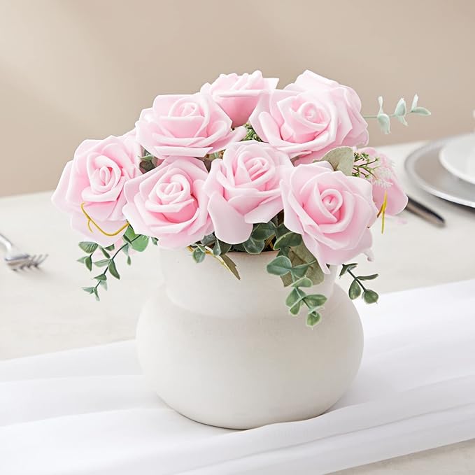 Juvale Wedding Decor Artificial Flowers Carnation Heads - Image 7