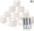 Homemory 24pcs Remote Timer LED Tea Lights Candles, 400+Hours Flickering by Homemory